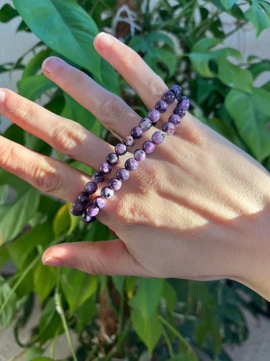 Charoit Kugel Armband 6 mm A Qualität