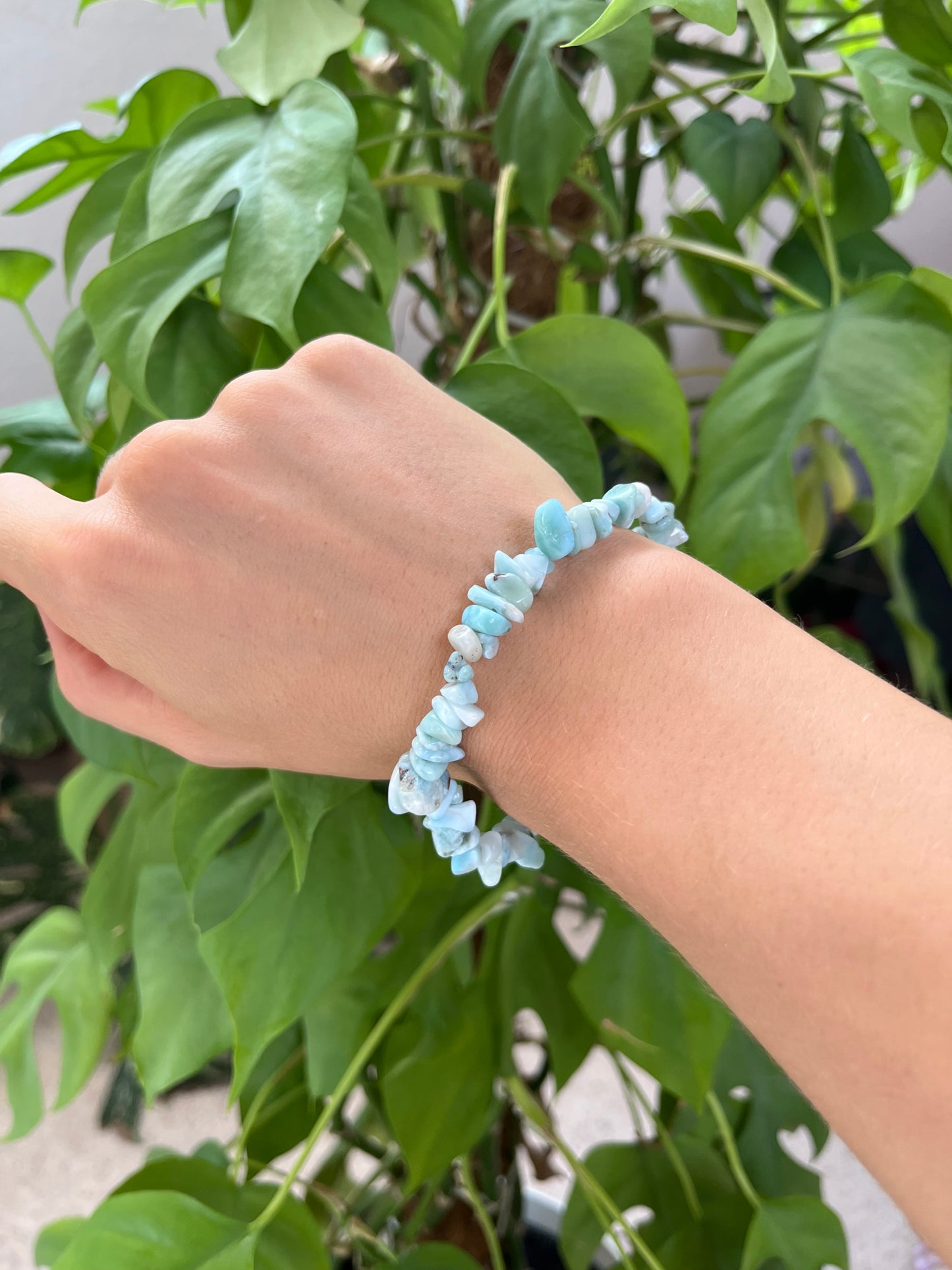Larimar Splitterarmband – Edelstein Schmuck für Gelassenheit & Harmonie