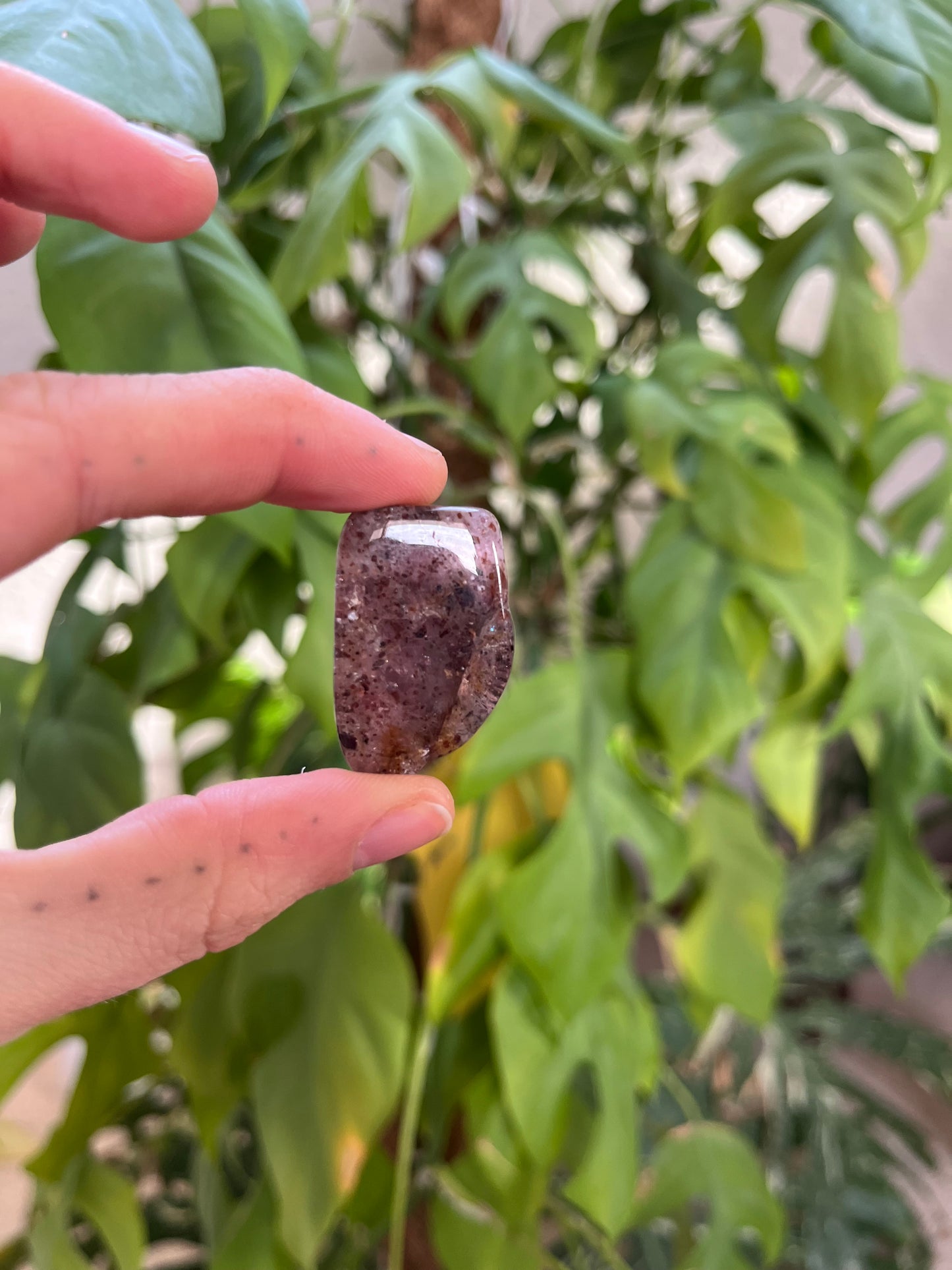 Hilutit Trommelstein gebohrt – Erdung & Tiefe