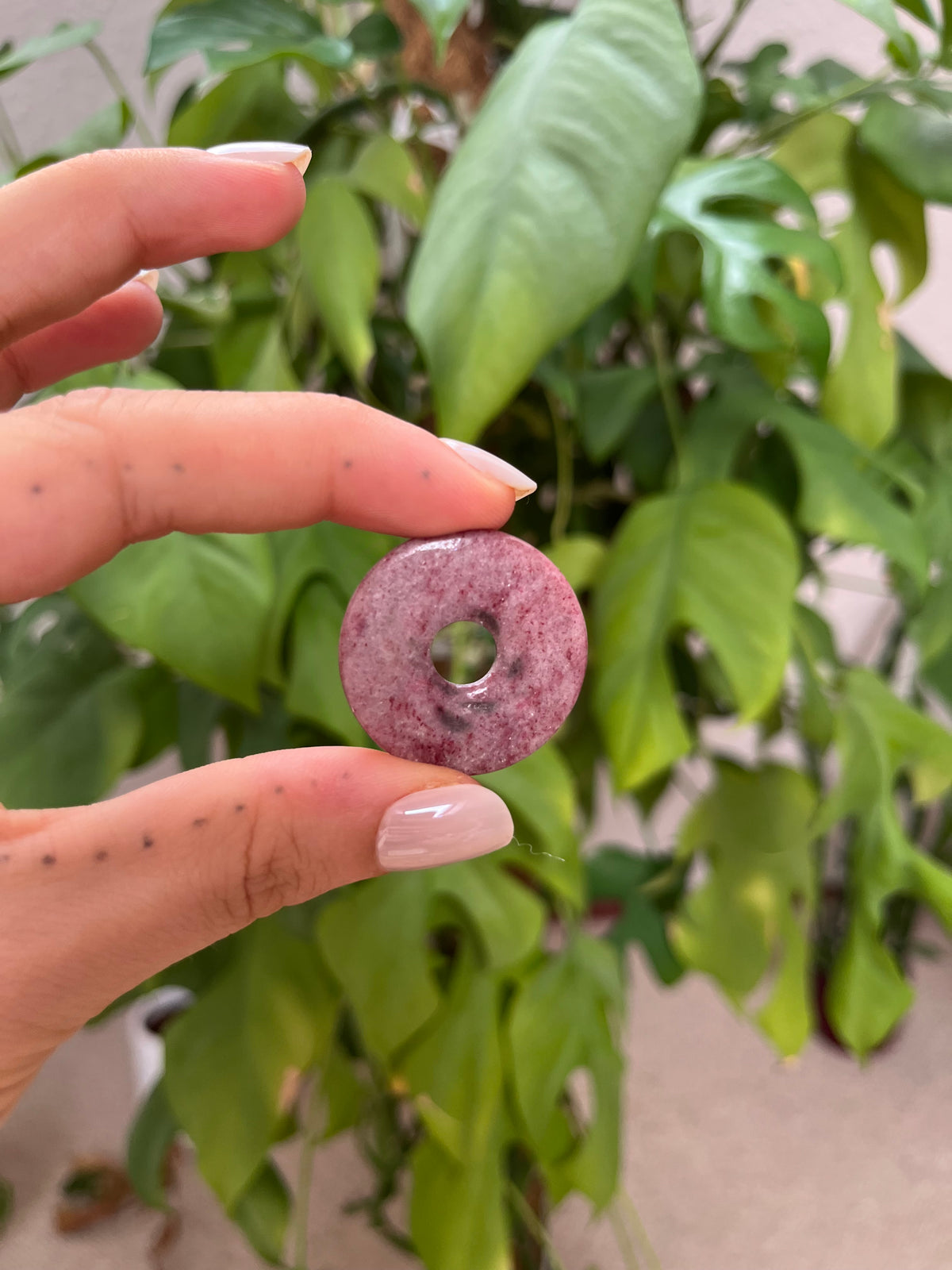 Piemonit Quarz Donut 3cm