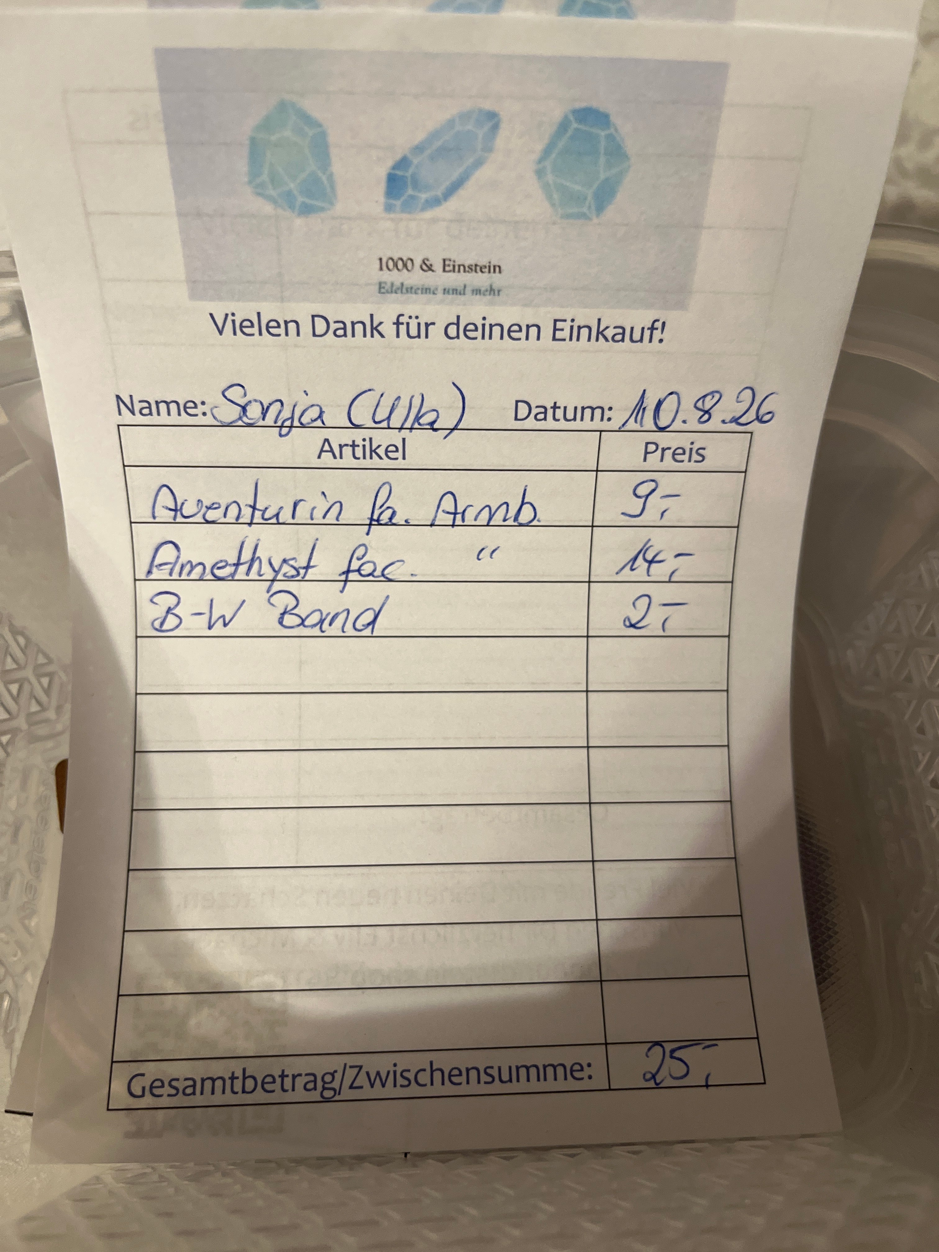 Sonja (Ullas Schatten) Live Sale 10.08.26