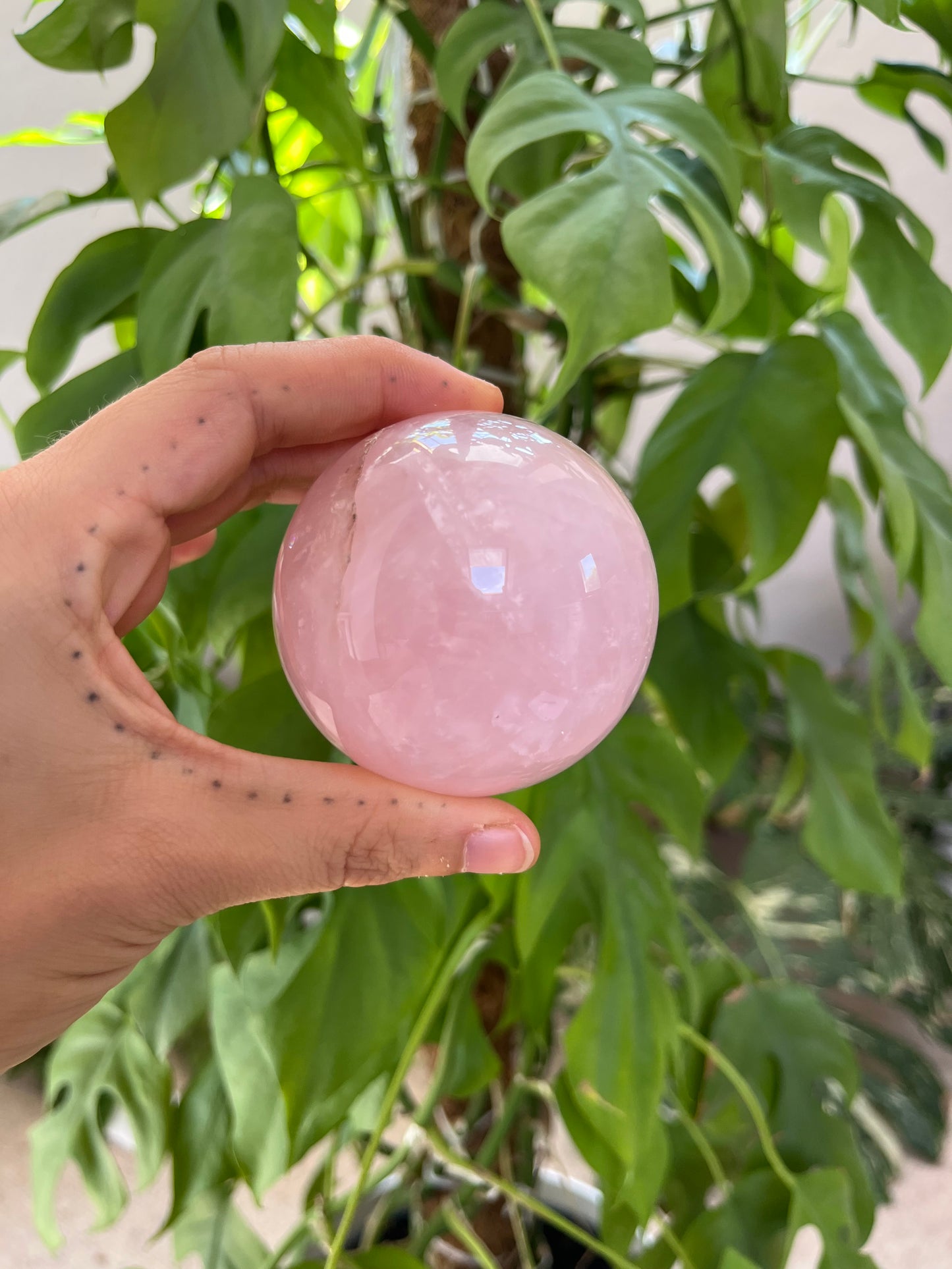 Rosenquarz Kugel 6 cm – Edelstein für Liebe & Harmonie