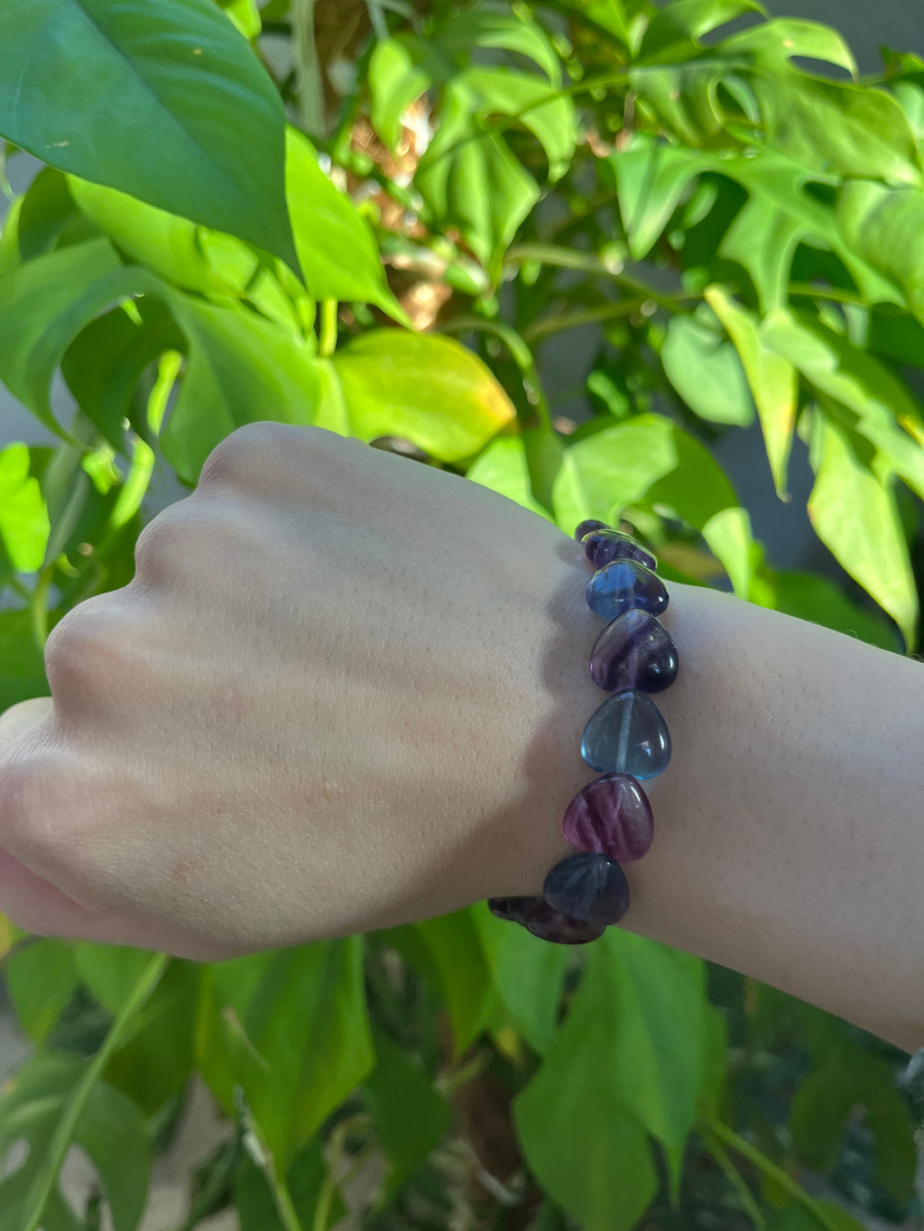 Fluorit Herz Armband – Klarheit & Leichtigkeit