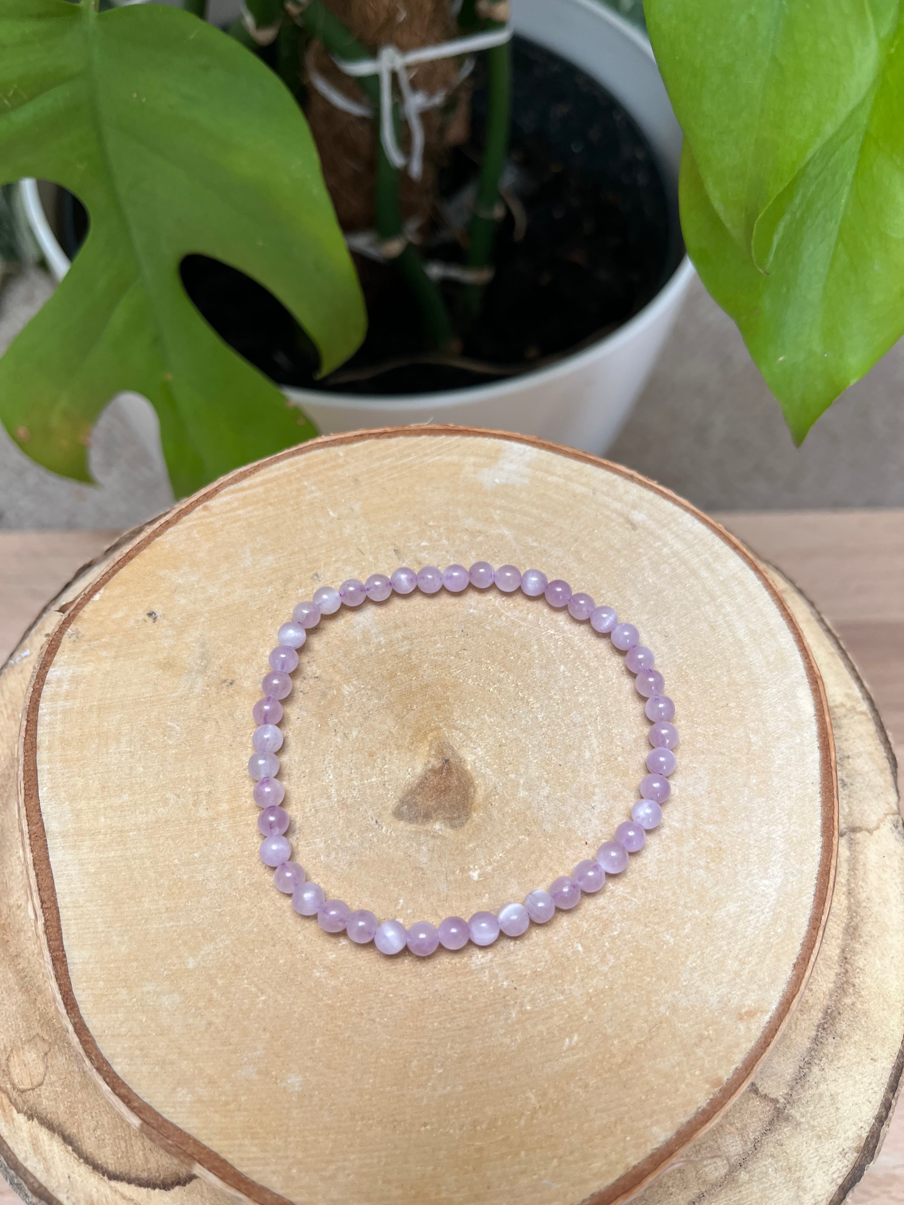 Kunzit 4mm Kugelarmband