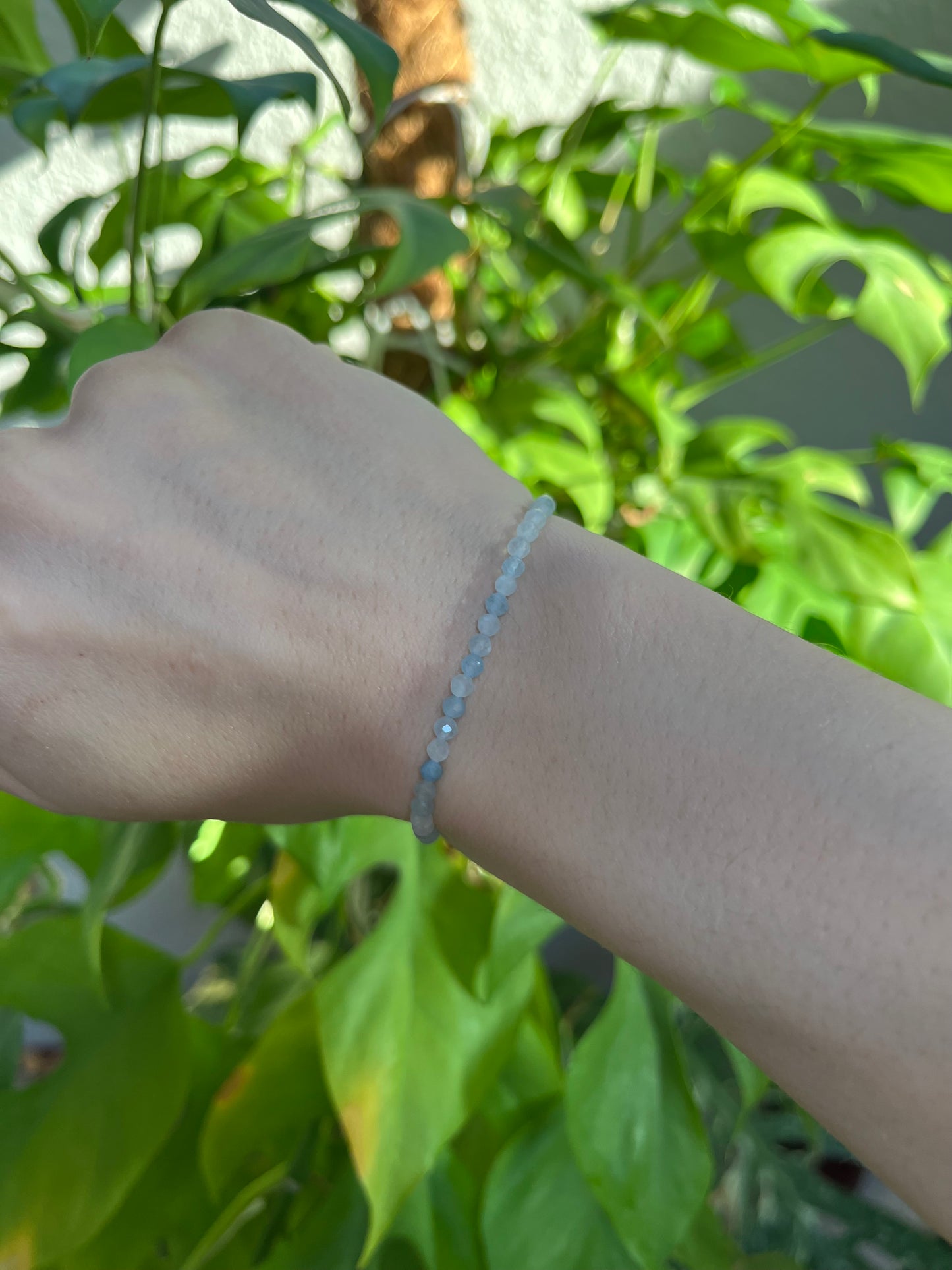 Aquamarin Armband facettiert 3 mm – Klarheit & Leichtigkeit