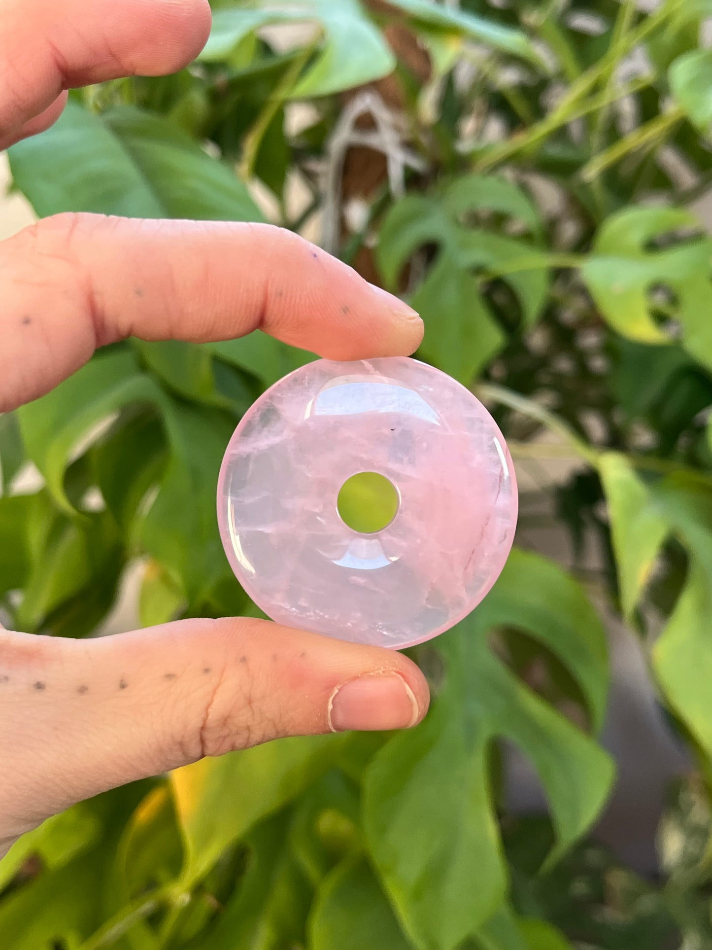 Rosenquarz Donut 4cm