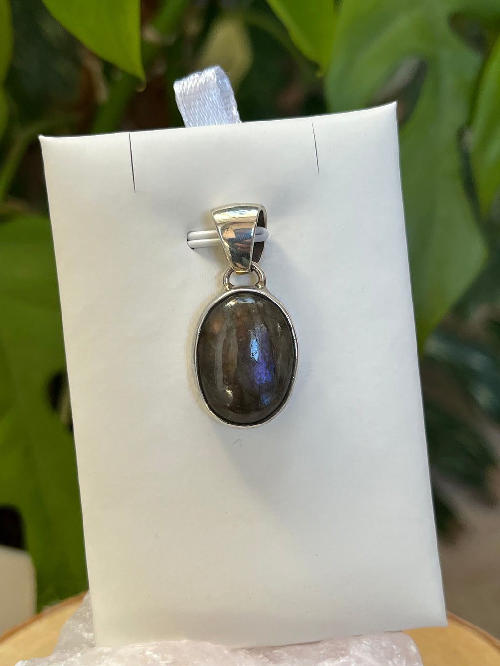 Labradorit Anhänger oval – Schutz & Intuition | 925 Sterling Silber