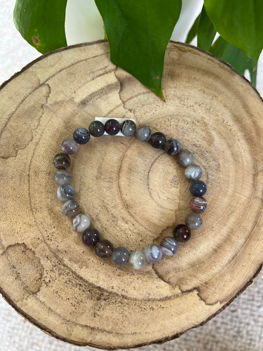 Botswana Achat Kugelarmband – 8 mm