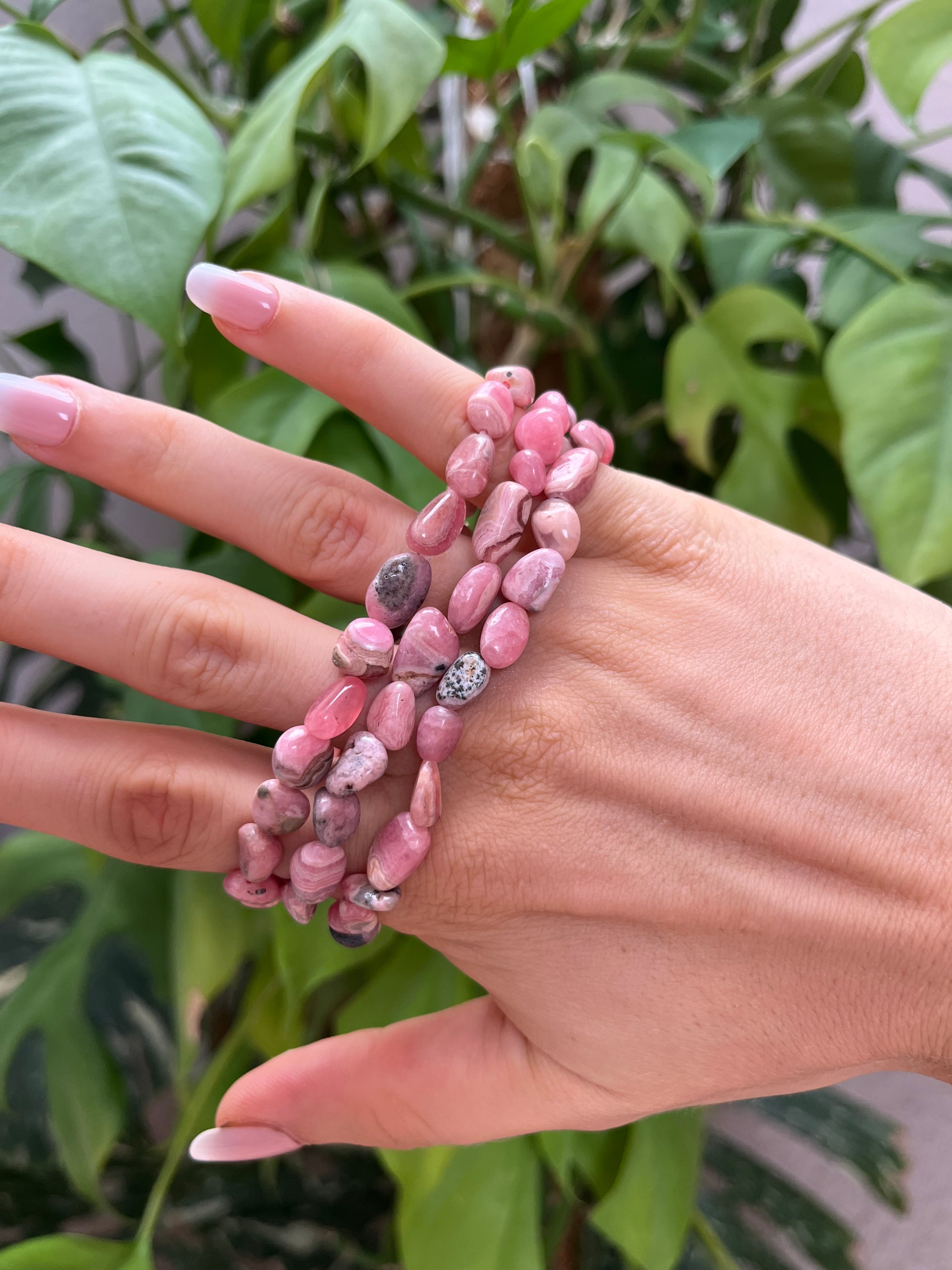 Rhodochrosit Nugget Armband