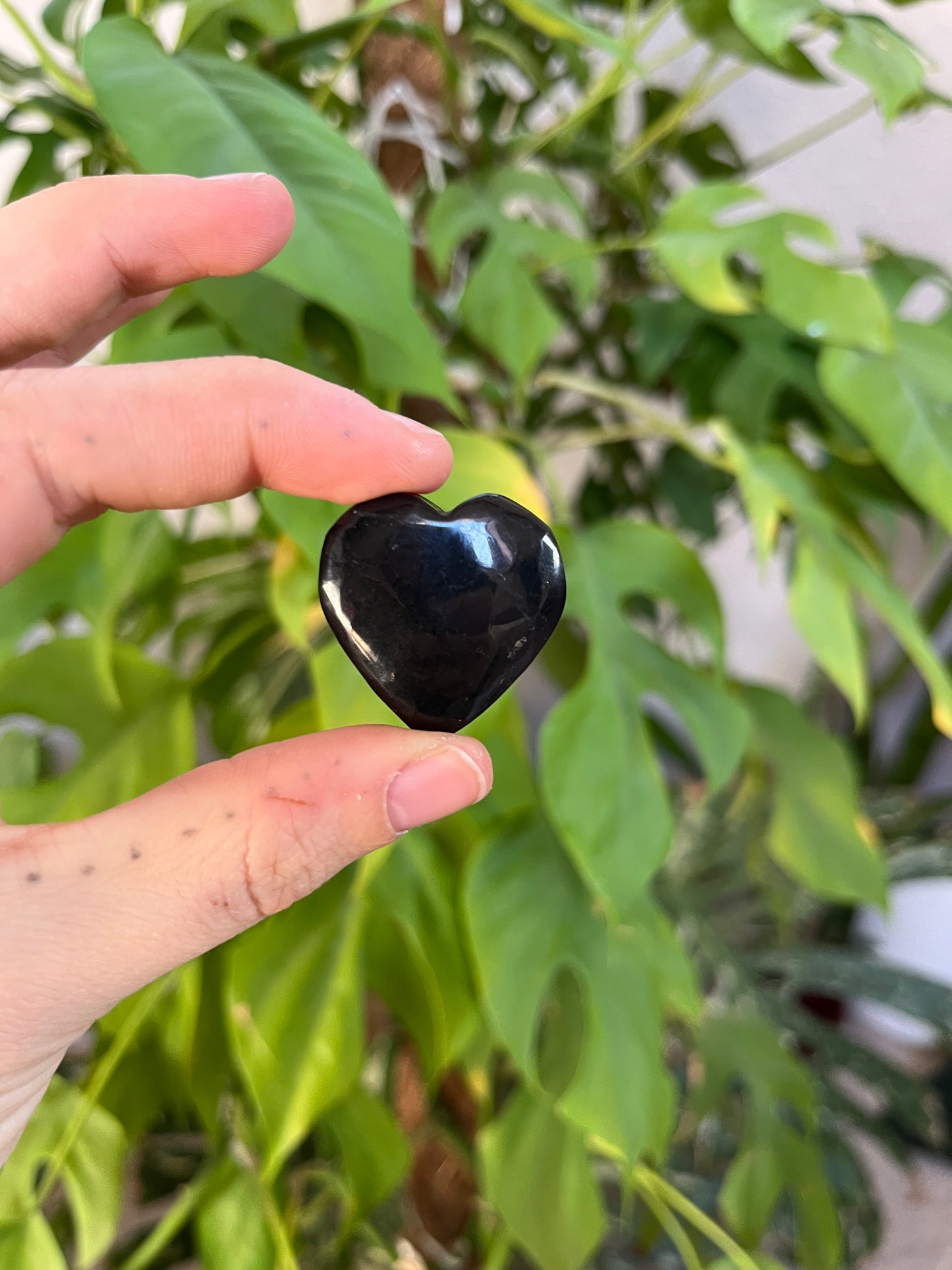 Schungit gebohrte Herzen – Erdung & Schutz