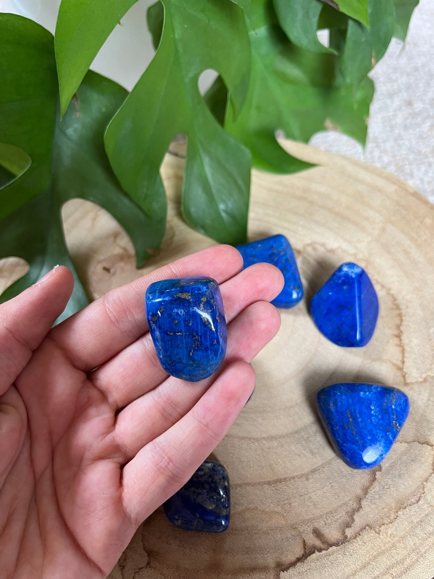 Lapislazuli Trommelstein
