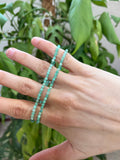 Smaragd facettiertes Armband – Edelstein Armband für Liebe & Wachstum