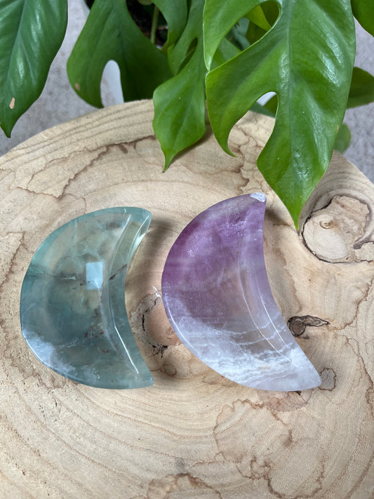 Fluorit Schale Mond