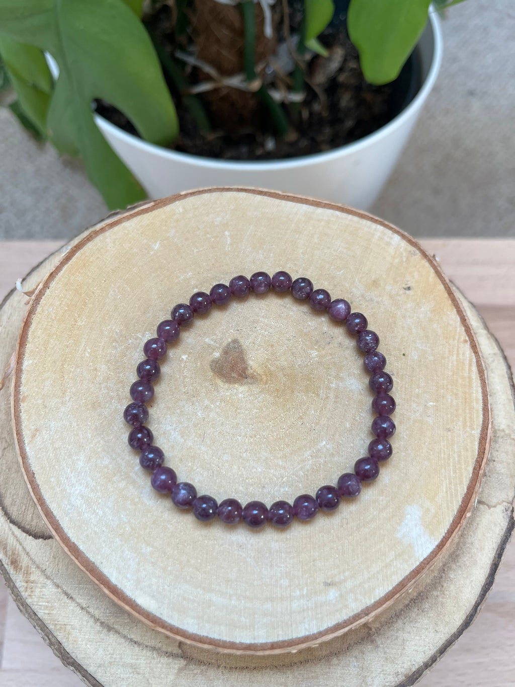 Lepidolith Kugelarmband – Edelstein Armband für Ruhe & emotionale Balance