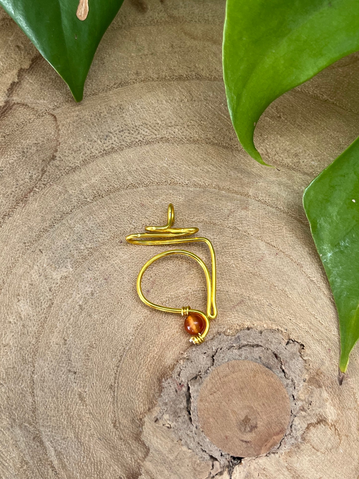 Sakralchakra Kette – Anhänger in 925 Silber oder goldfarbenem Draht