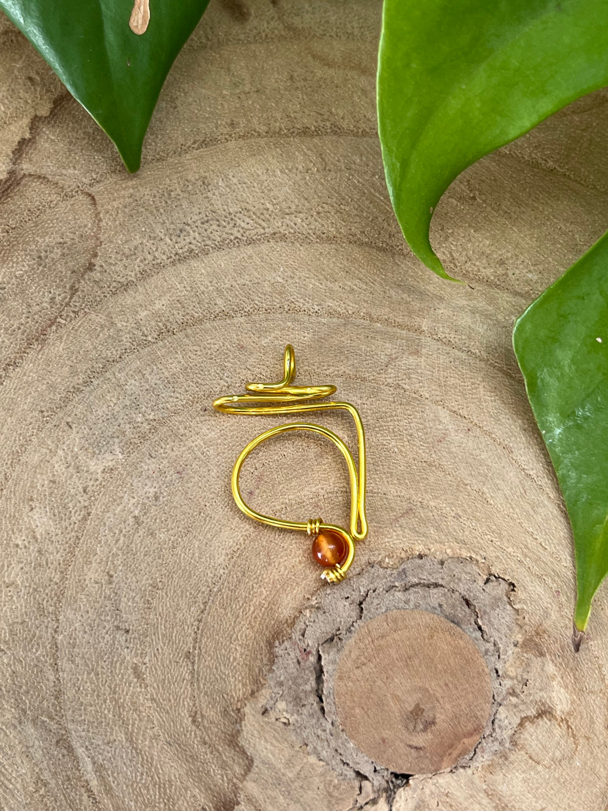 Sakralchakra Kette – Anhänger in 925 Silber oder goldfarbenem Draht