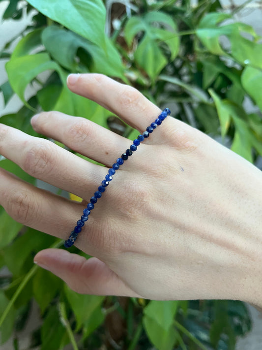 Sodalith Armband facettiert 3 mm A Qualität – Klarheit & Ausdruck