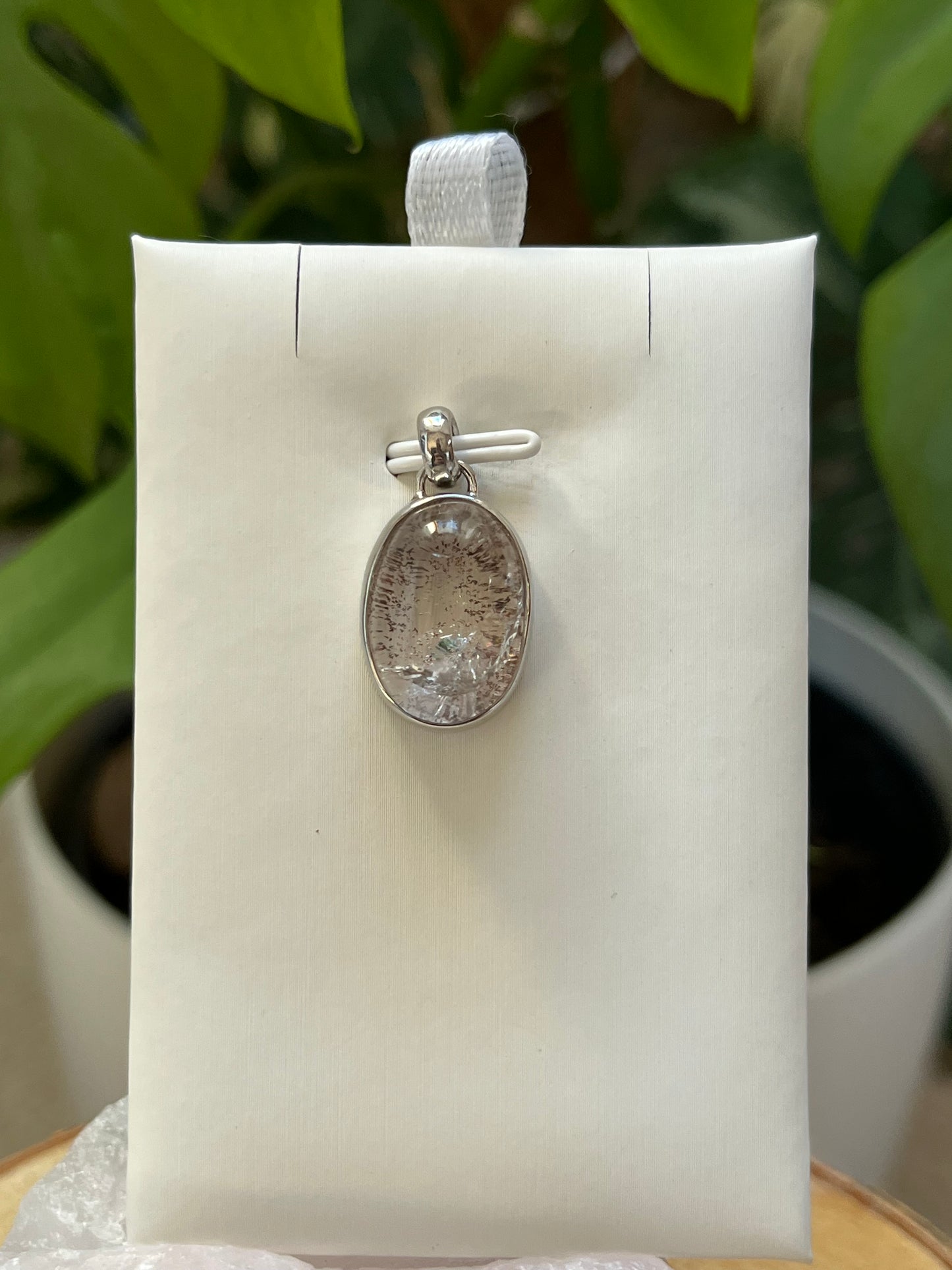 Gartenquarz Anhänger – Tiefe & Naturverbundenheit | 925 Sterling Silber, 11,4 ct