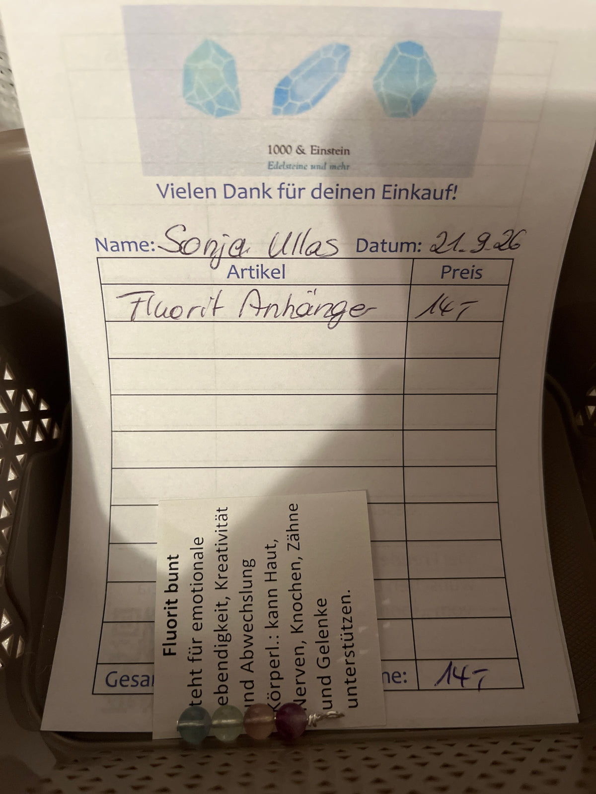 Sonja Ullas Schatten Live Sale 21.09.26