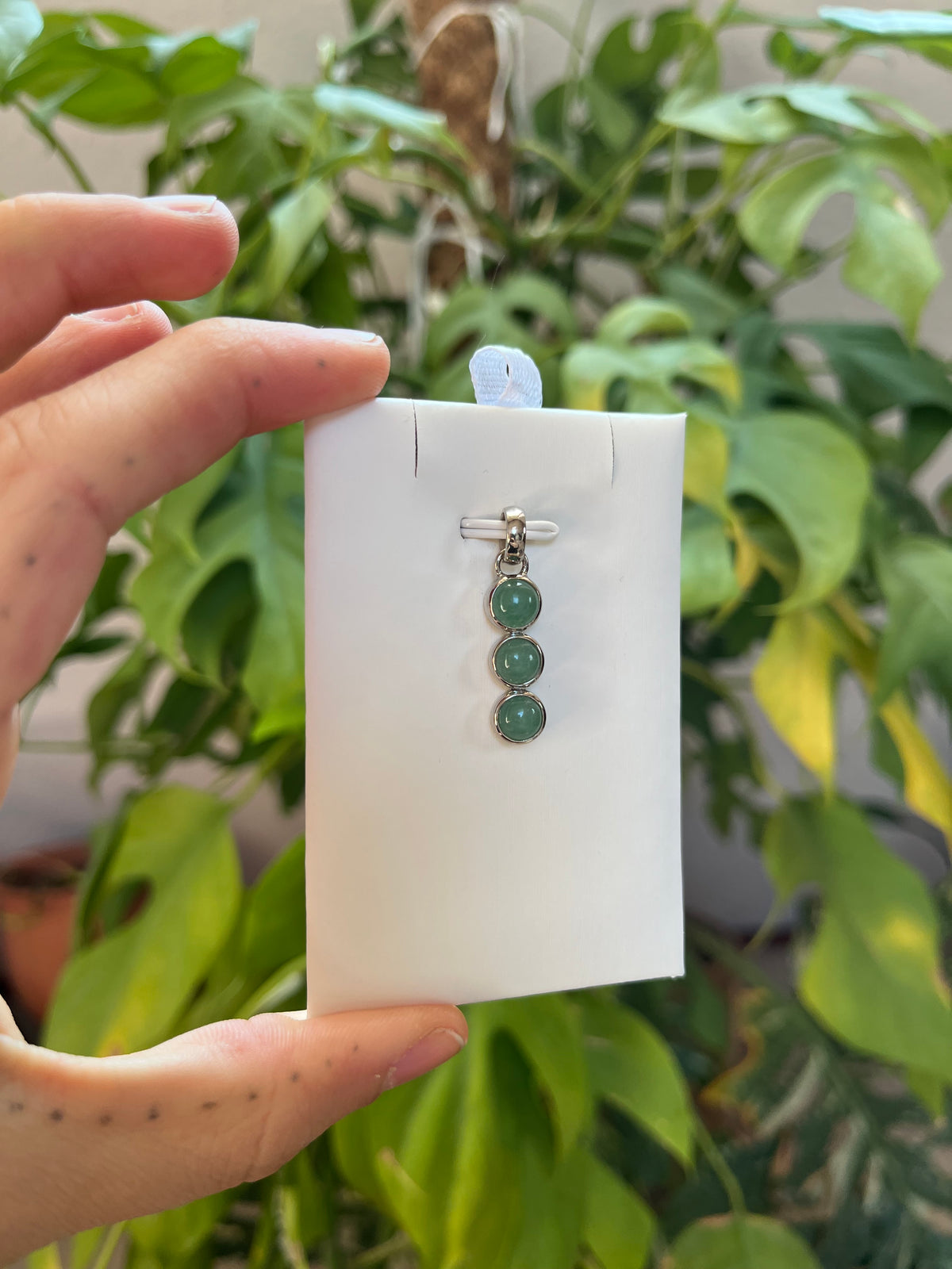 Aventurin Anhänger 925 Silber – Edelstein Schmuck für Glück & Balance