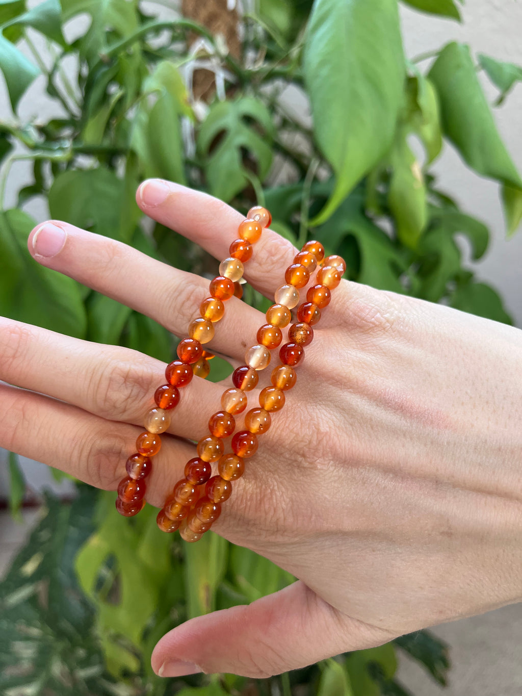 Karneol Kugelarmband – Edelstein Armband für Energie & Lebensfreude