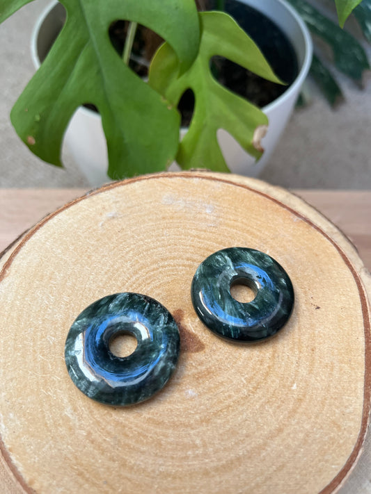 Seraphinit Donut 3 cm – Harmonie & Achtsamkeit