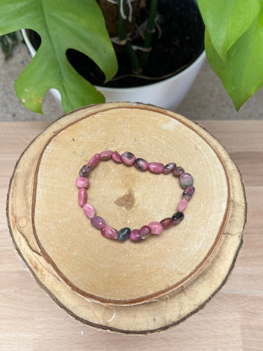 Rhodonit Nugget Armband