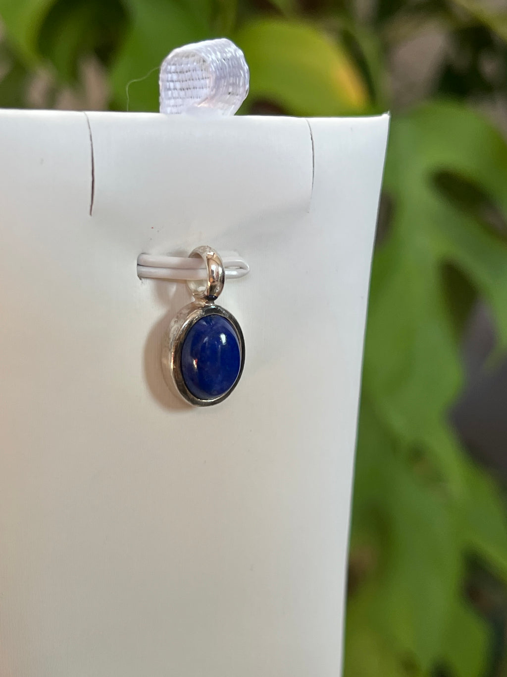 Lapislazuli Kettenanhänger – 925 Sterling Silber Fassung