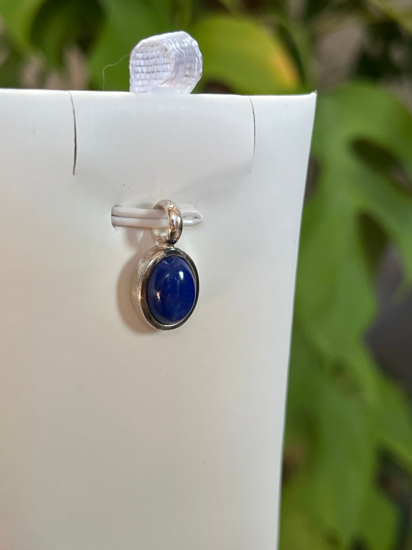 Lapislazuli Kettenanhänger – 925 Sterling Silber Fassung