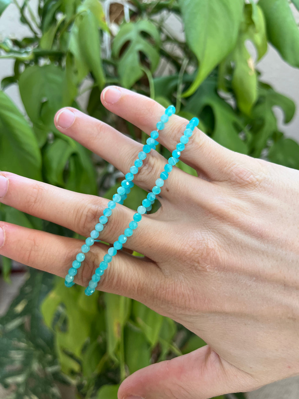 Amazonit facettiertes Armband – Edelstein Armband für Harmonie & Ausdruck
