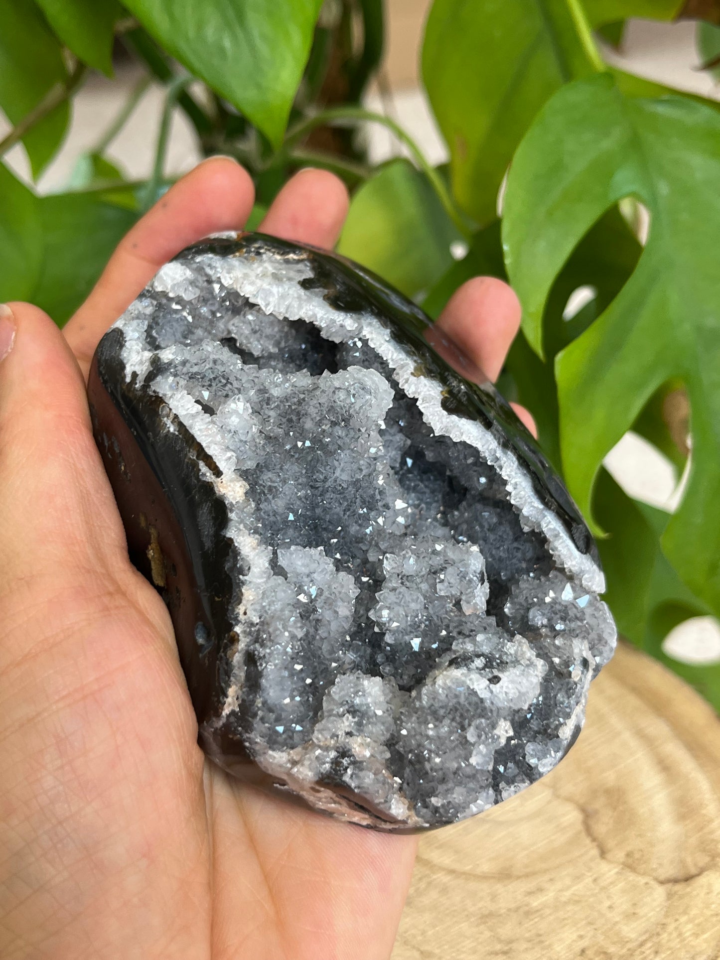 Onyx-Quarz-Geode
