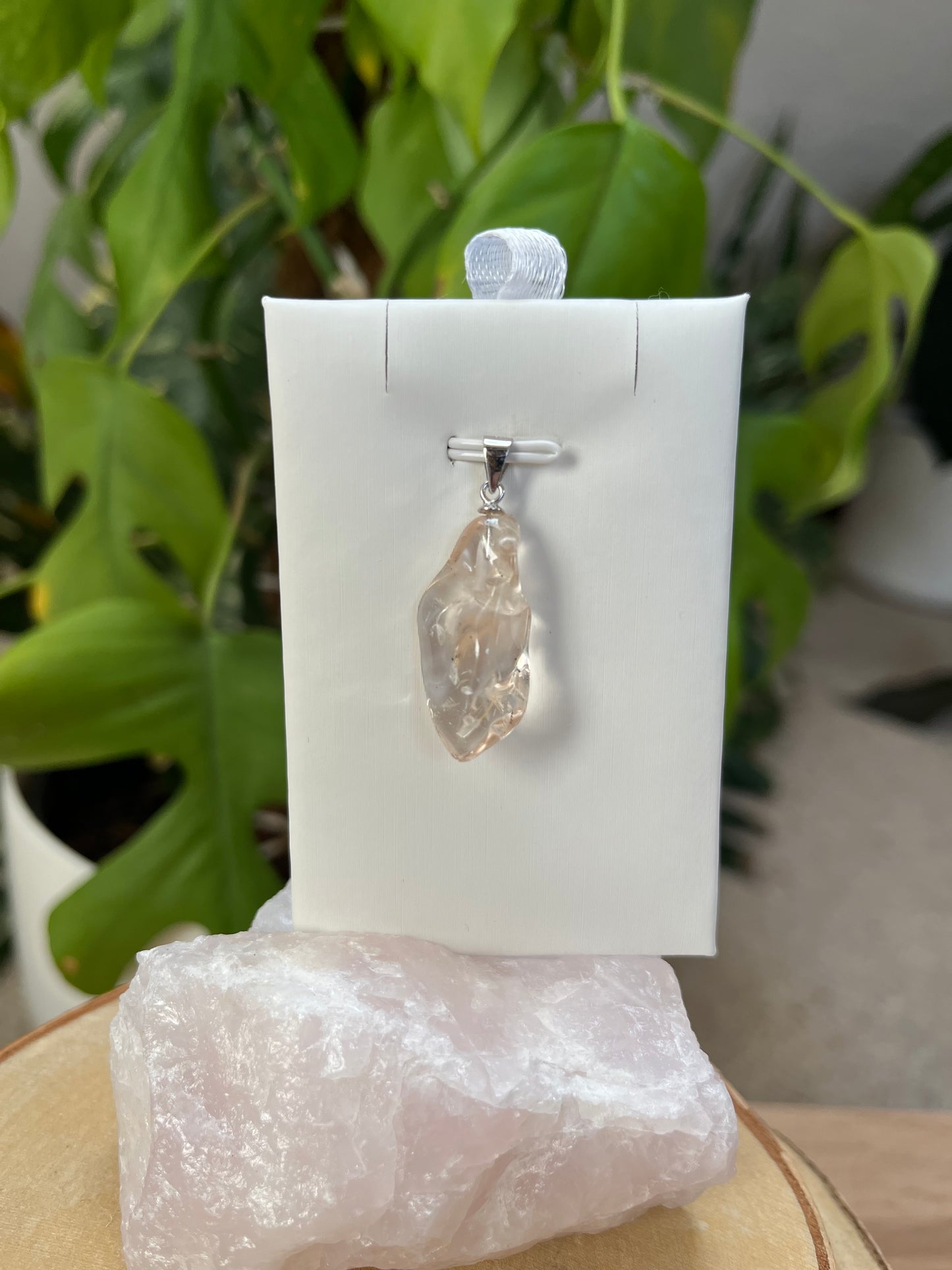 Citrin Natur Anhänger mit Stiftöse – Warmer Gelbton & natürlicher Edelstein