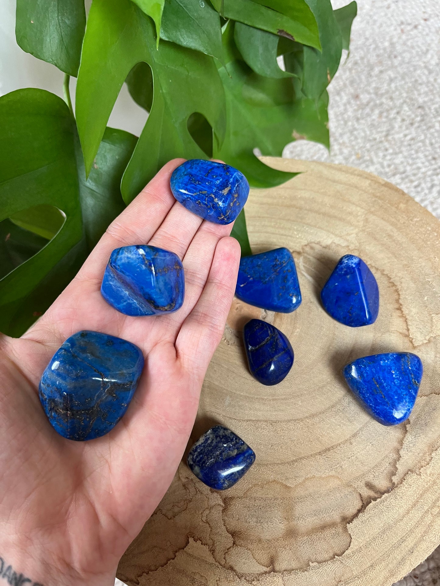 Lapislazuli Trommelstein