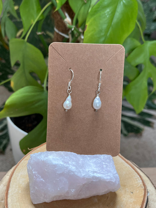 Süßwasser Perlen Ohrringe 925 Silber – Klassische Eleganz