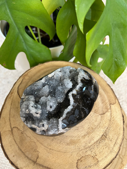 Onyx-Quarz-Geode