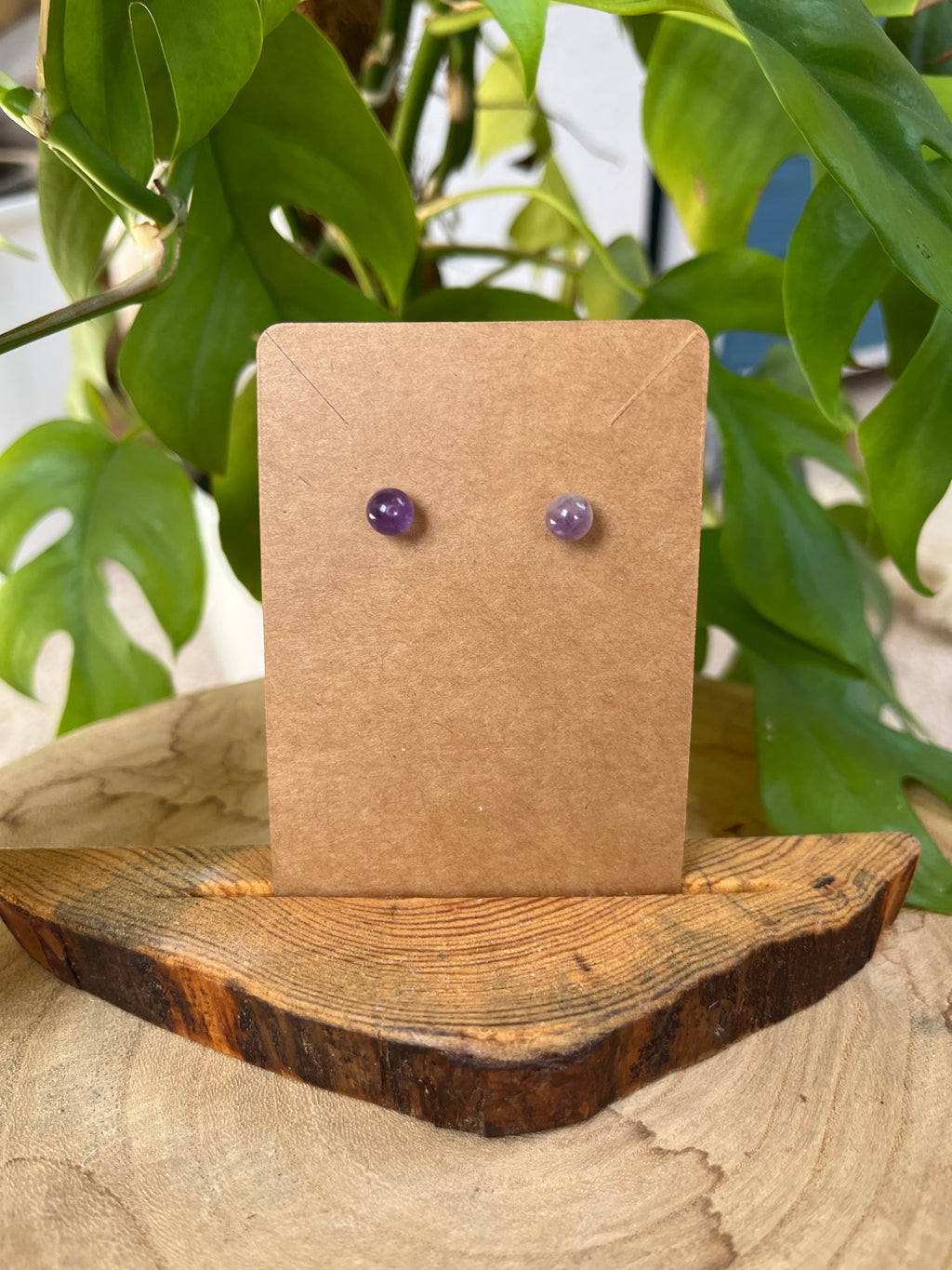 925er Silber Ohrstecker mit Amethyst – Edelstein Schmuck für Intuition & Ruhe
