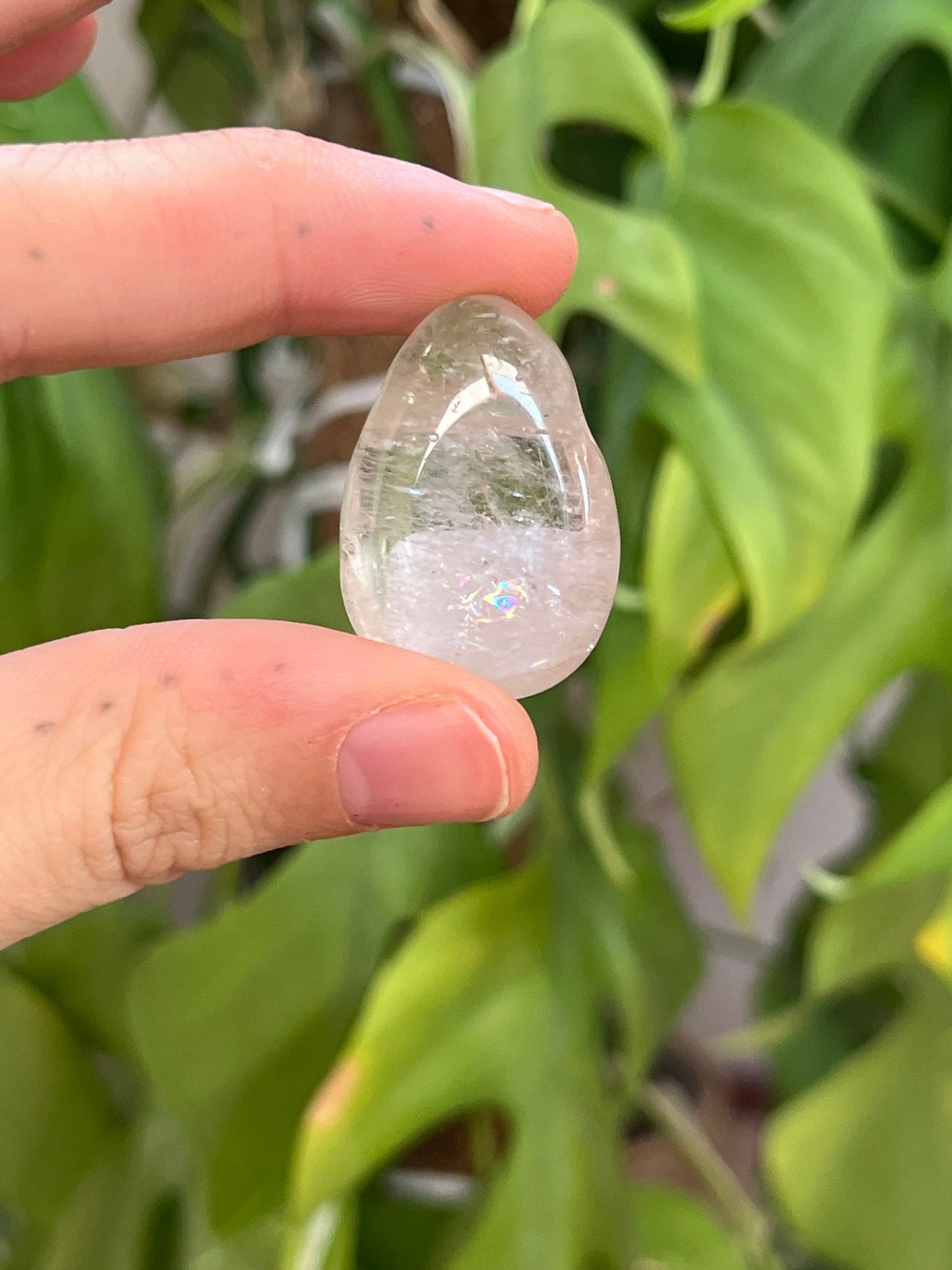 Rutilquarz Trommelstein gebohrt – Edelstein Anhänger Klarheit & Energie Naturstein