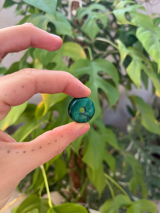 Malachit Donut 2 cm – Wandel & Ausdruck