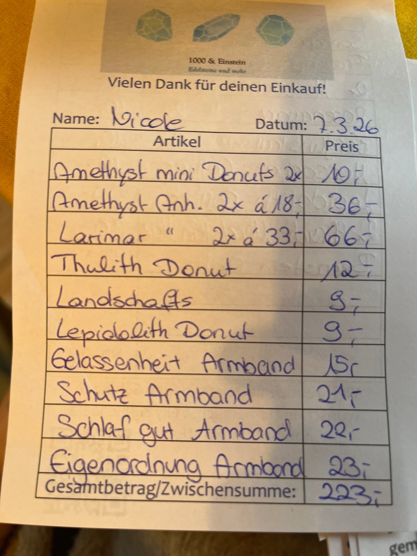 Nicole Live Sale 07.03.26