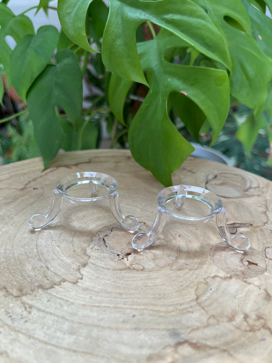 Dreifuß Kugelständer Plexiglas – Halter für Kristall- & Edelsteinkugeln 4–7 cm