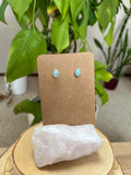 Larimar Tropfen Ohrstecker Silber