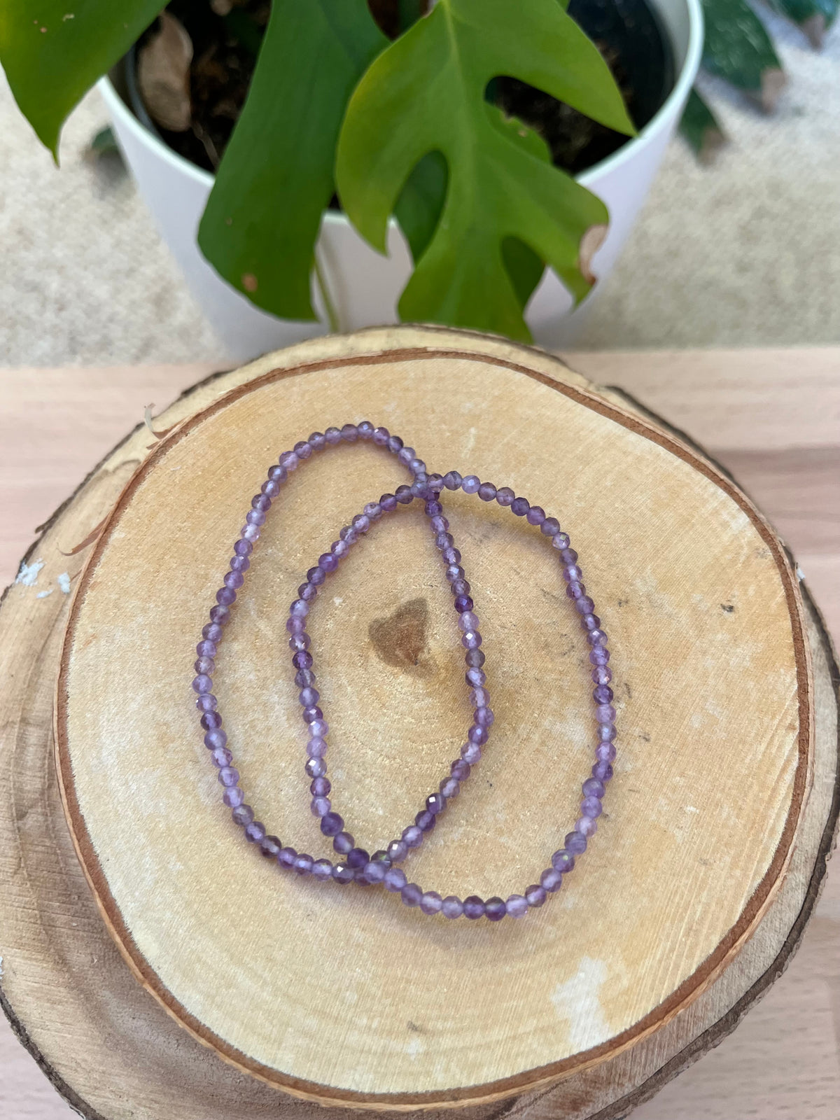 Amethyst Armband facettiert 3 mm – Ruhe & Klarheit