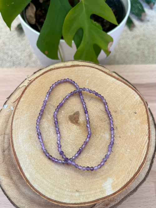 Amethyst Armband facettiert 3 mm – Ruhe & Klarheit