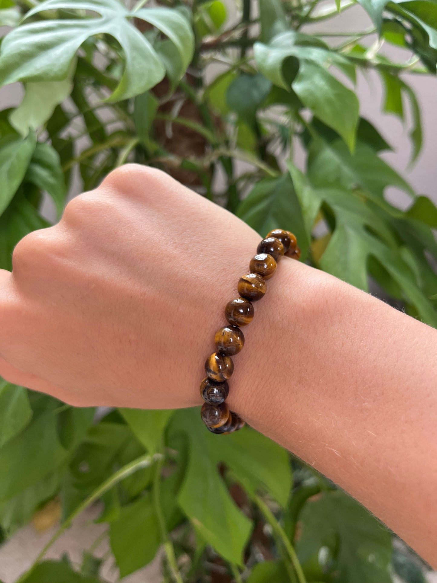 Tigerauge Kugelarmband 8 mm – Edelstein Schmuck für Schutz & Stärke (mattiert oder glänzend)