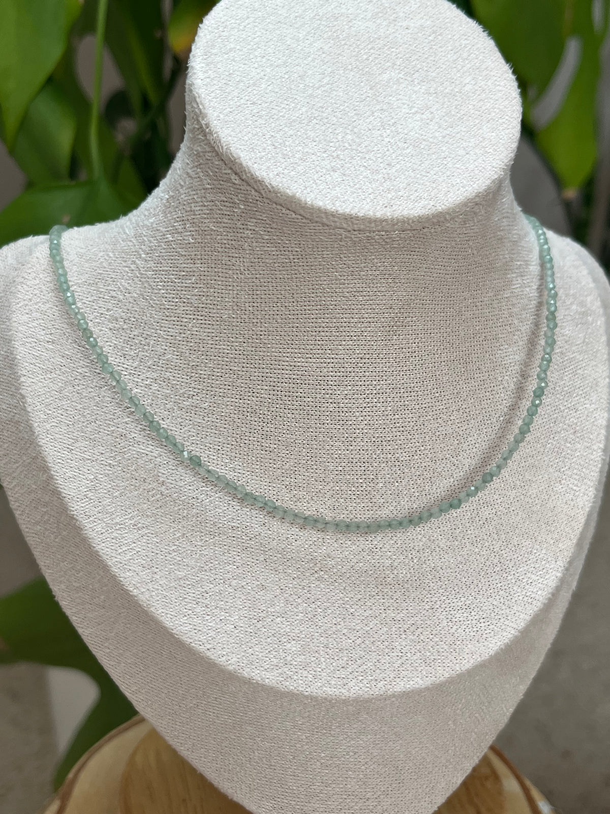 Aventurin Collier 2mm facettiert