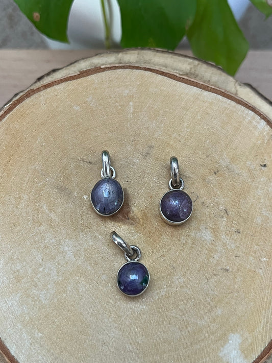 Sternrubin Kettenanhänger – 925 Sterling Silber Fassung