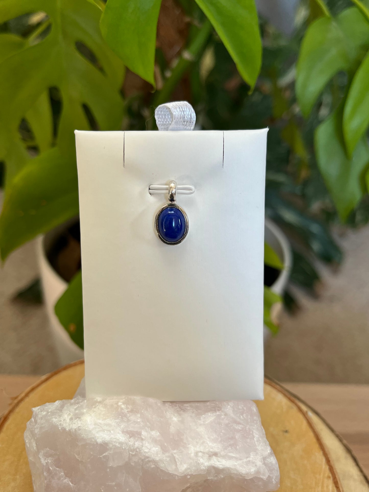 Lapislazuli Kettenanhänger – 925 Sterling Silber Fassung