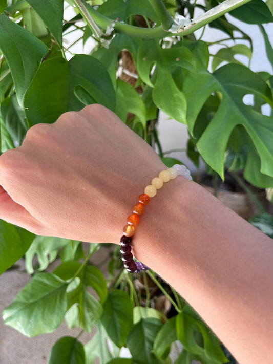 Chakra Armband – 4 mm oder 6 mm Edelsteinperlen (Ø 17–18 cm)
