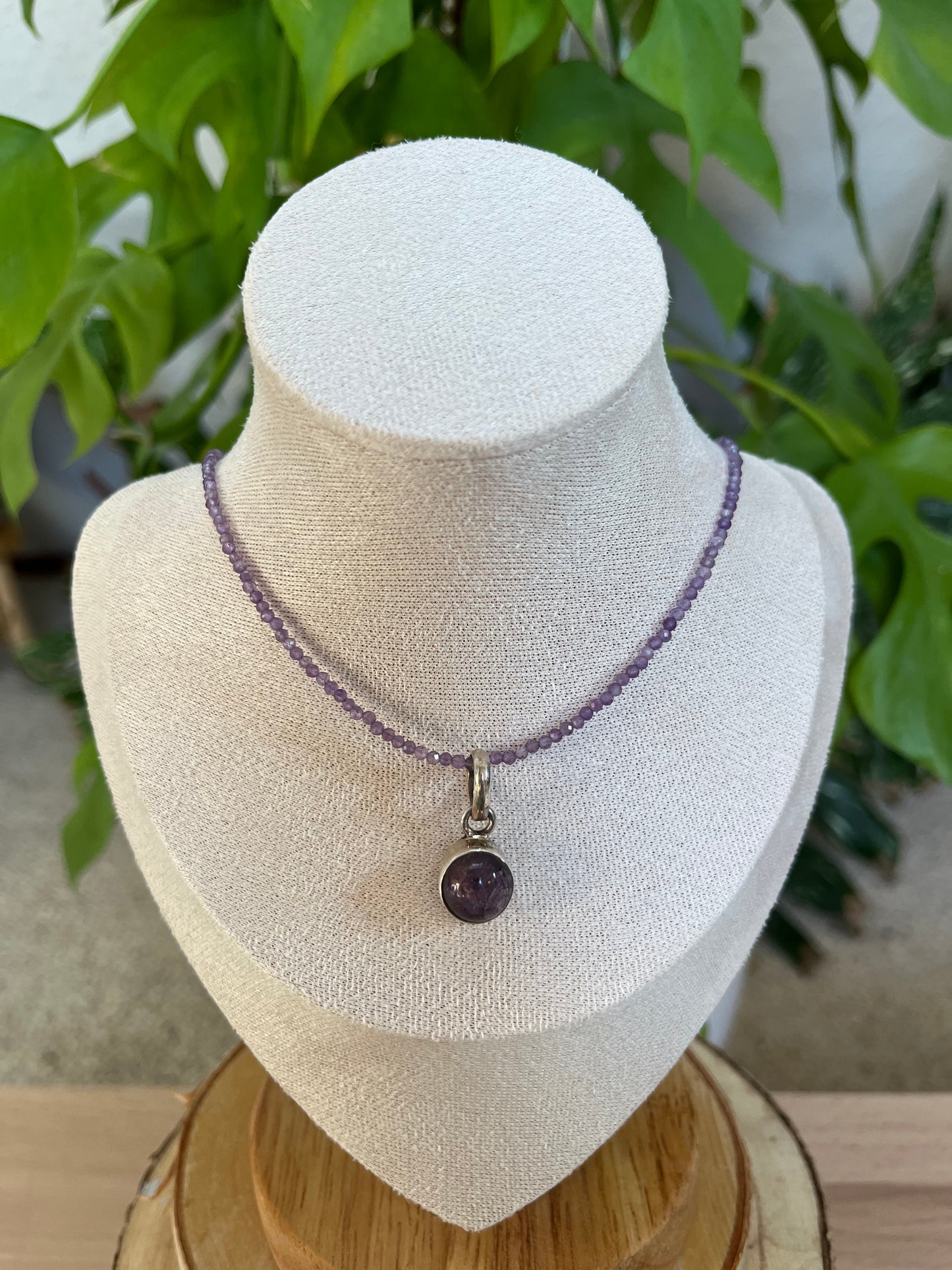 Amethyst Collier facettiert 2 mm – 45 cm