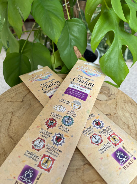 Ayurvedische Chakra Räucherstäbchen – 7 Sorten für alle Chakren